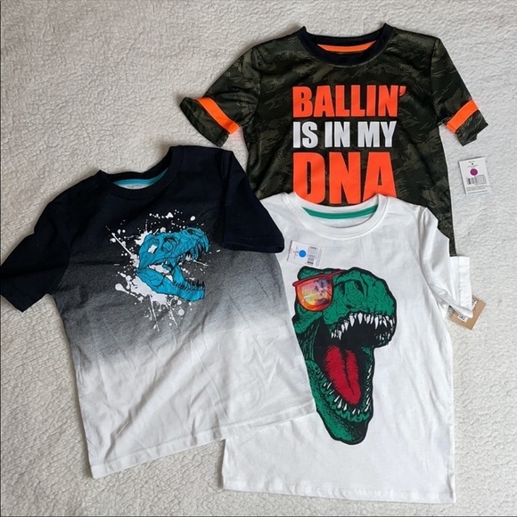 Balling in my DNA Camo Shirt Dinosaur shirts Lot New with Tags Get All 3 New - Picture 3 of 9